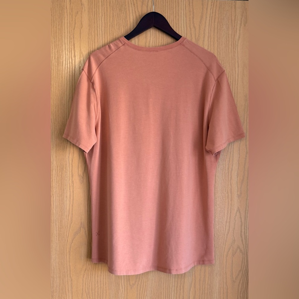 LULULEMON | Men’s XL | 5 Year Basic Short Sleeve Henley Sedona Sunset Golf EUC - Picture 2 of 6